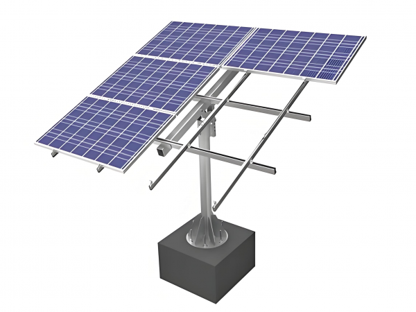 Flat single axis solar tracking system