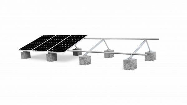 Flat Roof Support Ballasted Solar Mount System