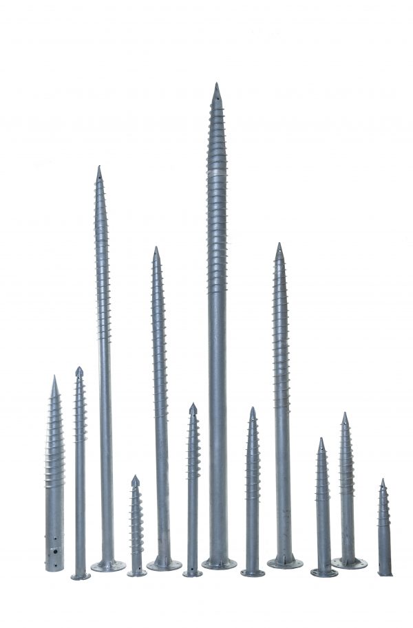 Hot Dip Galvanized Steel Spiral Helical Ground Screw Pile (HDG)