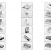 Aluminum Alloy Solar Mounting Mid & End Clamps for PV Racking System Edge Fixation