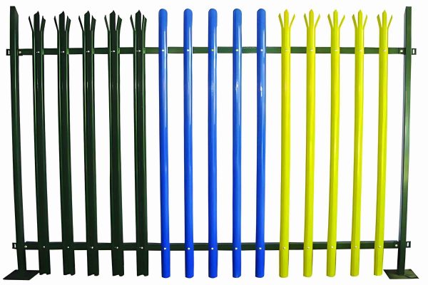 color coated steel fence